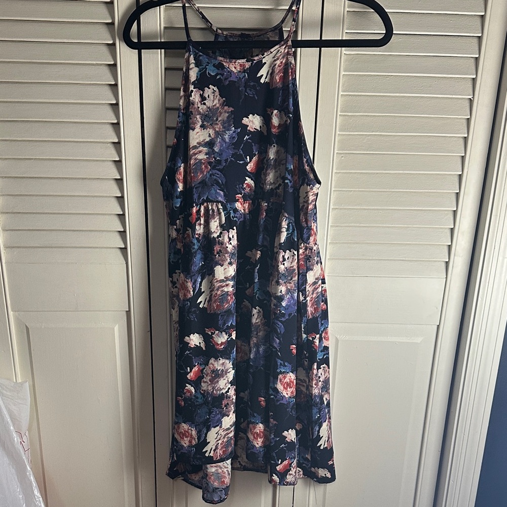 Floral Sleeveless Dress, size large